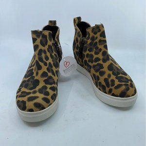 Blondo Waterproof Georgette Hidden Wedge Sneaker, Leopard